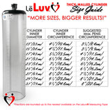 LeLuv® Ultima Silver Penis Pump - Black Silicone Grip, Silicone Hose with Thick Walled Cylinder