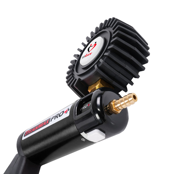 LeLuv TitanMax Pro Manual Vacuum Pump with Protected Gauge
