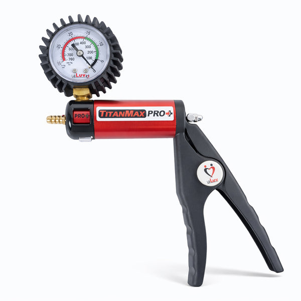 LeLuv TitanMax Pro Manual Vacuum Pump with Protected Gauge