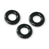 LeLuv TPR Donut Penis Ring Set of 3 Black