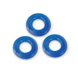 LeLuv TPR Donut Penis Ring Set of 3 Blue