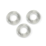 LeLuv TPR Donut Penis Ring Set of 3 Clear