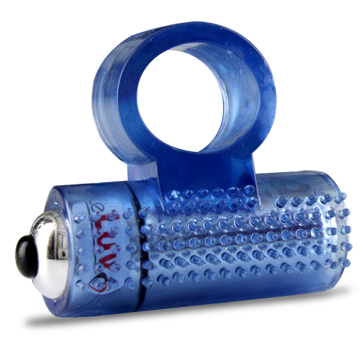 LeLuv TPR Penis Ring + Bullet Vibrator Clitoris Stimulation Penis Tickler Long Erectile