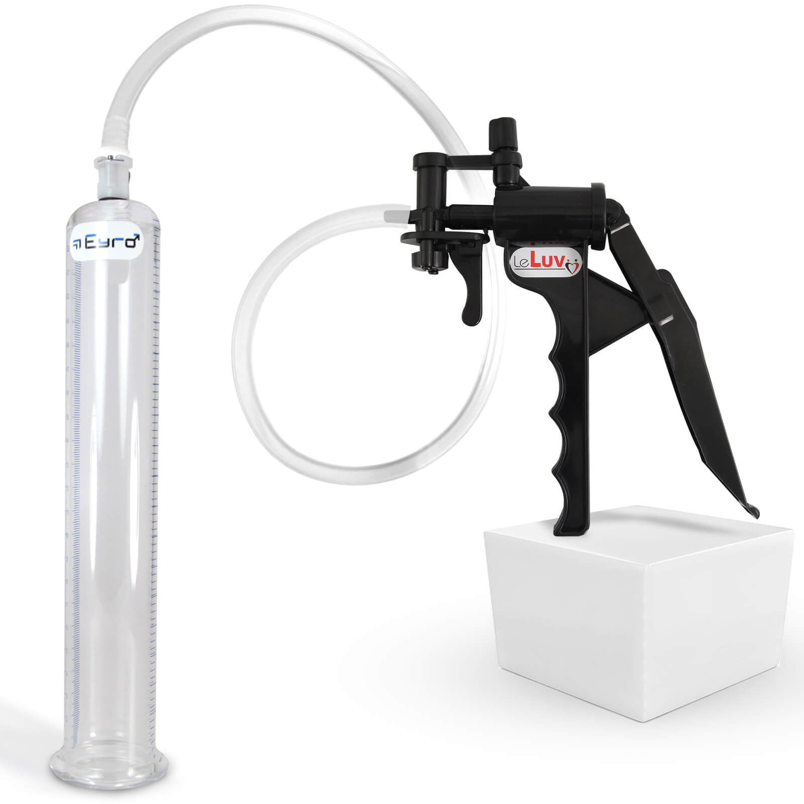 LeLuv TYRO Vacuum Pump Kit - 9" x 1.35" Acrylic Cylinder