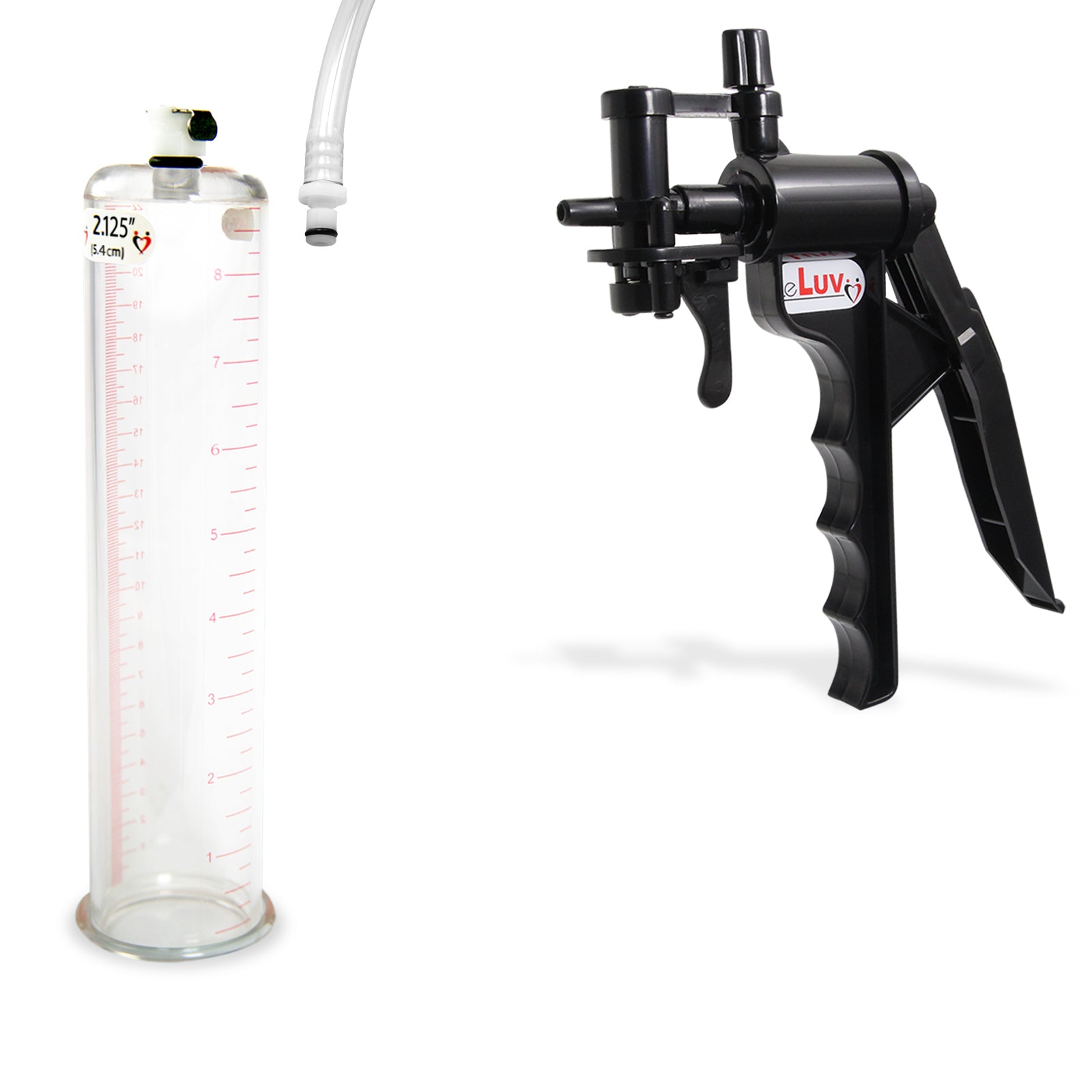 LeLuv TYRO Vacuum Pump Kit - 9" x 2.125" Acrylic Cylinder