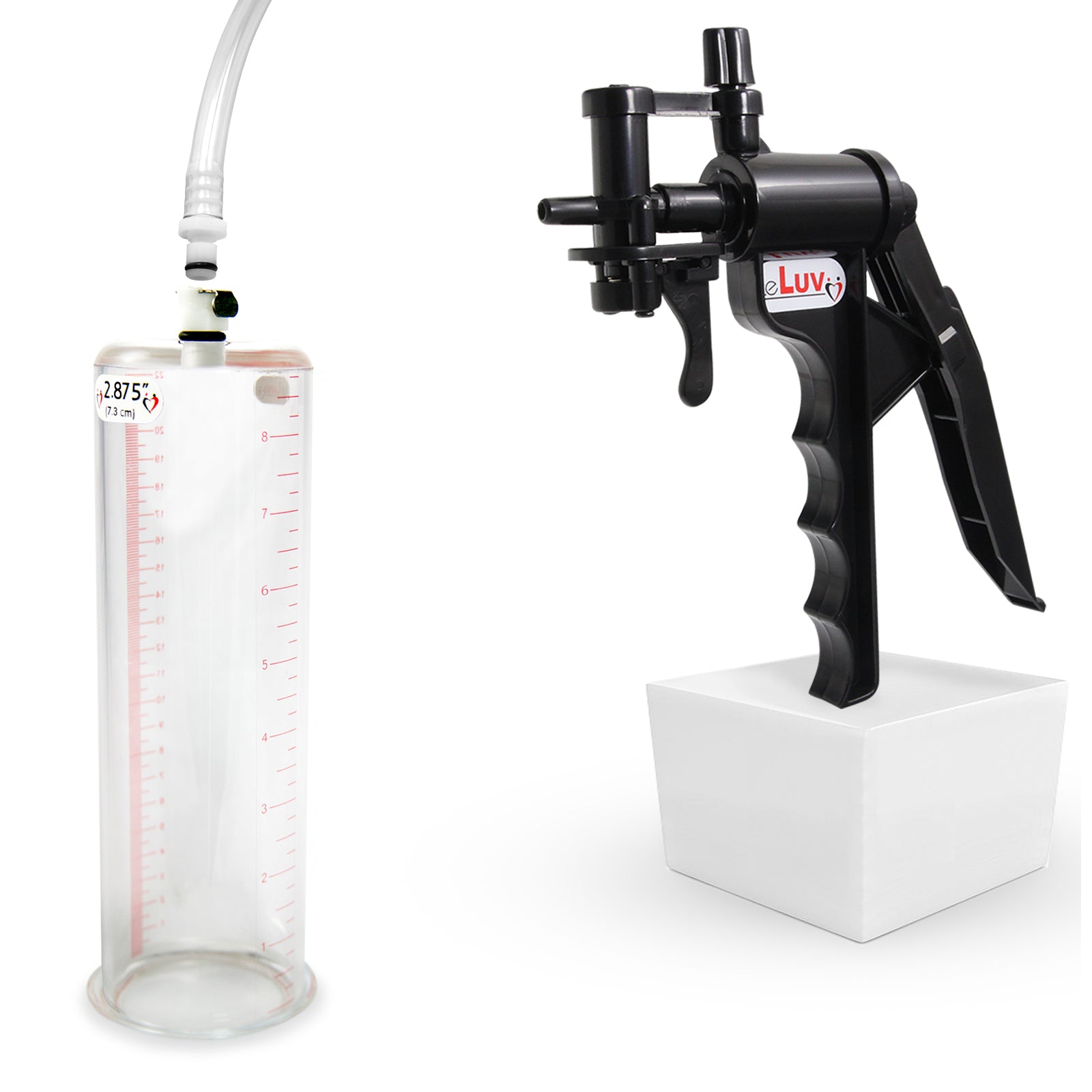 LeLuv TYRO Vacuum Pump Kit - 9" x 2.875" Acrylic Cylinder