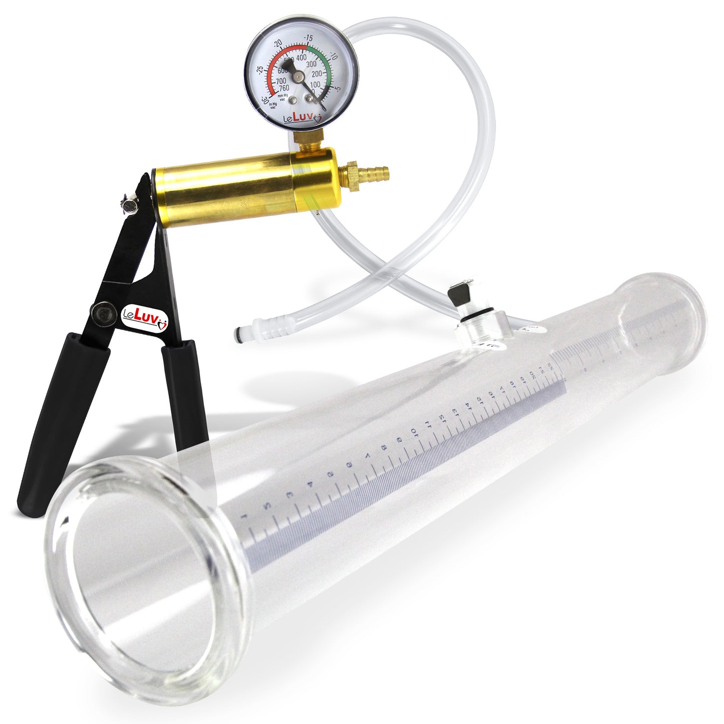 Ultima Black Gauge Buddy Penis Pump 16" x 2.0"