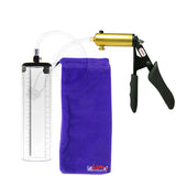 LeLuv Ultima Penis Pump - Black Silicone Grips and Clear Hose - Thick-Walled Cylinders