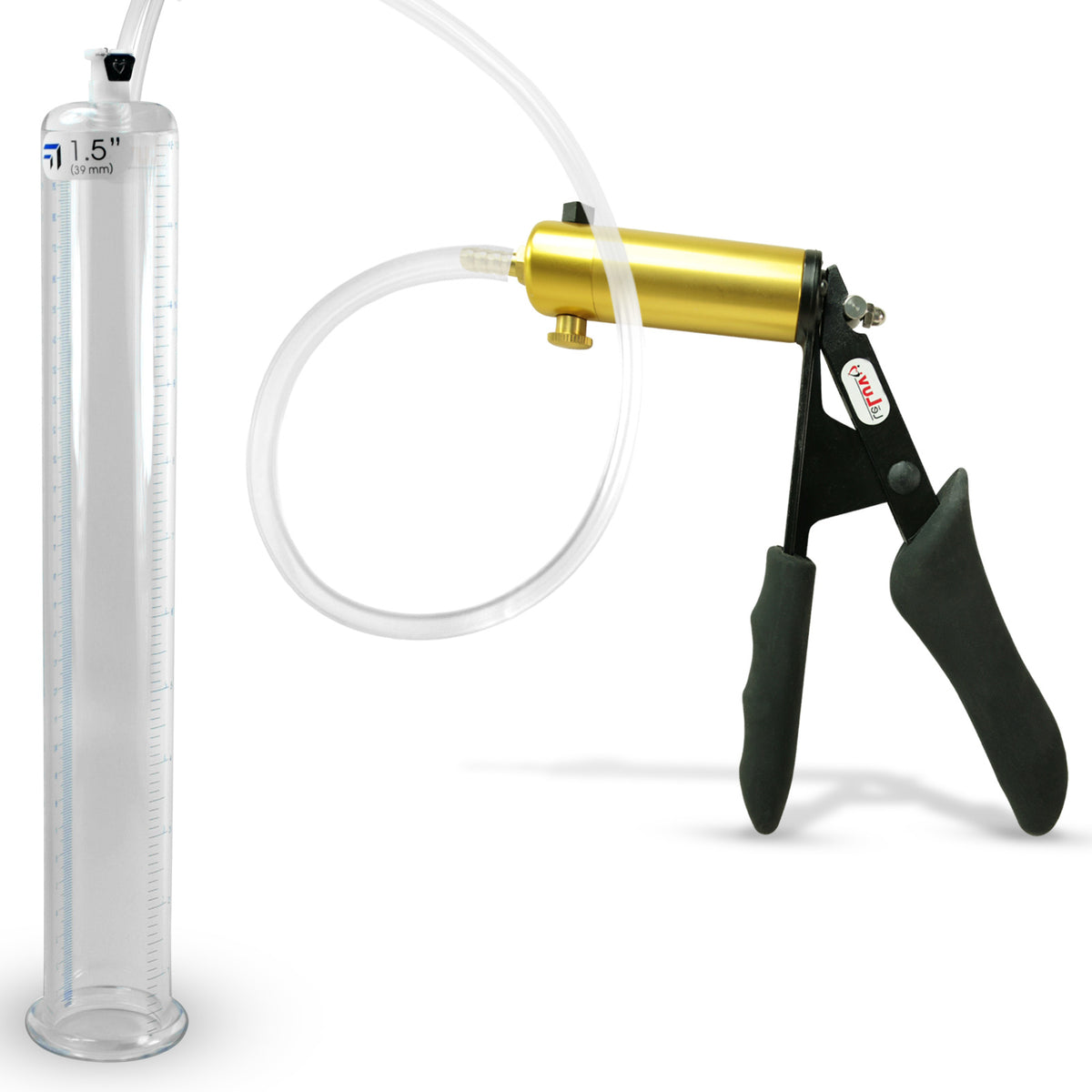 Ultima Black Penis Pump Ergonomic Grips 12" Length - 1.50" Cylinder Diameter