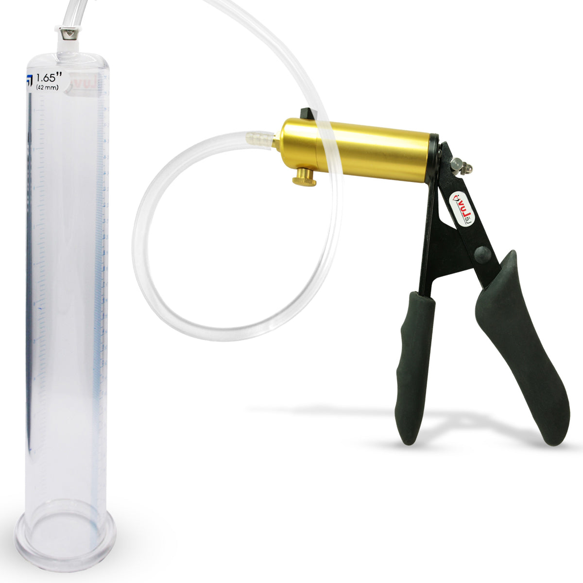 Ultima Black Penis Pump Ergonomic Grips 12" Length - 1.65" Cylinder Diameter