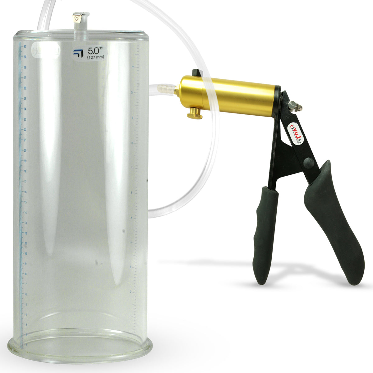 Ultima Black Penis Pump Ergonomic Grips 12" Length - 5.00" Cylinder Diameter