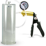 Ultima Black Penis Pump Ergonomic Grips + Gauge & Cover 9" Length 4.10" Diameter