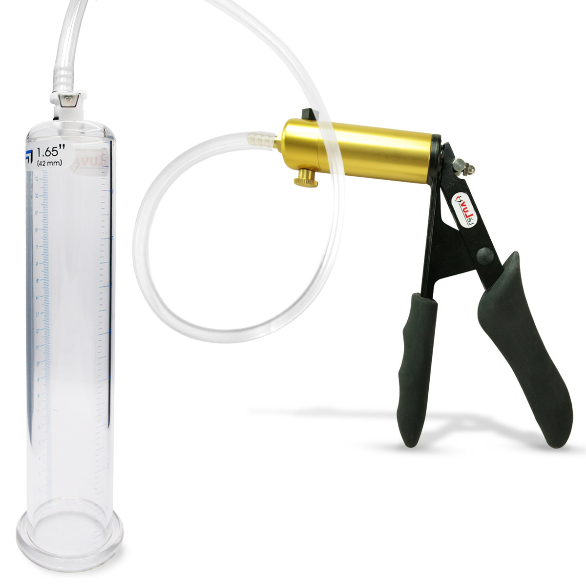 Ultima Black Penis Pump Ergonomic Grips 9" Length - 1.65" Cylinder Diameter