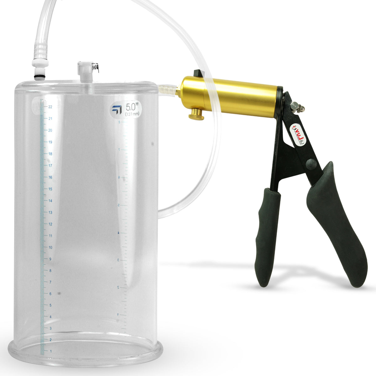 Ultima Black Penis Pump Ergonomic Grips 9" Length - 5.00" Cylinder Diameter