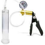 Ultima Black Penis Pump Ergonomic Grips with Gauge 9" x 1.65" Cylinder Diameter