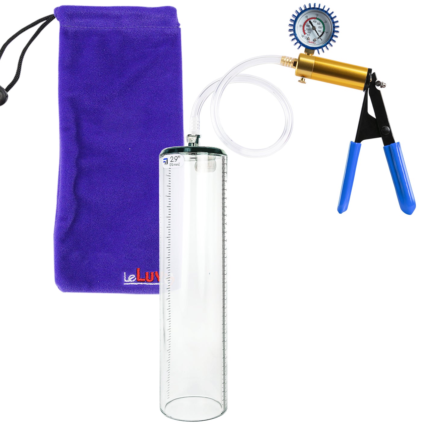 Blue + Protected Gauge / 9" x 2.9"