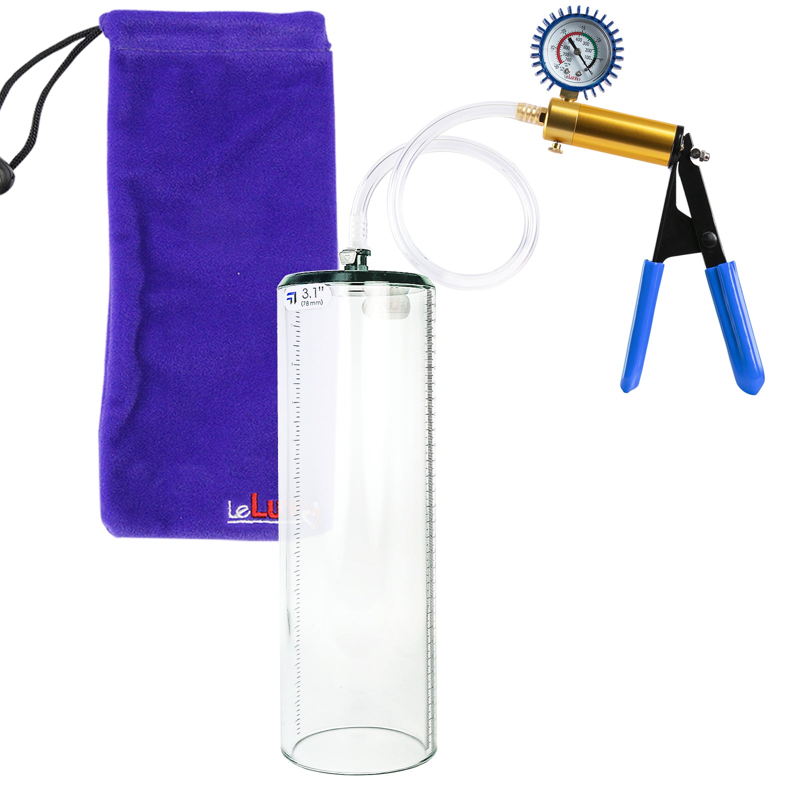 Blue + Protected Gauge / 9" x 3.1"