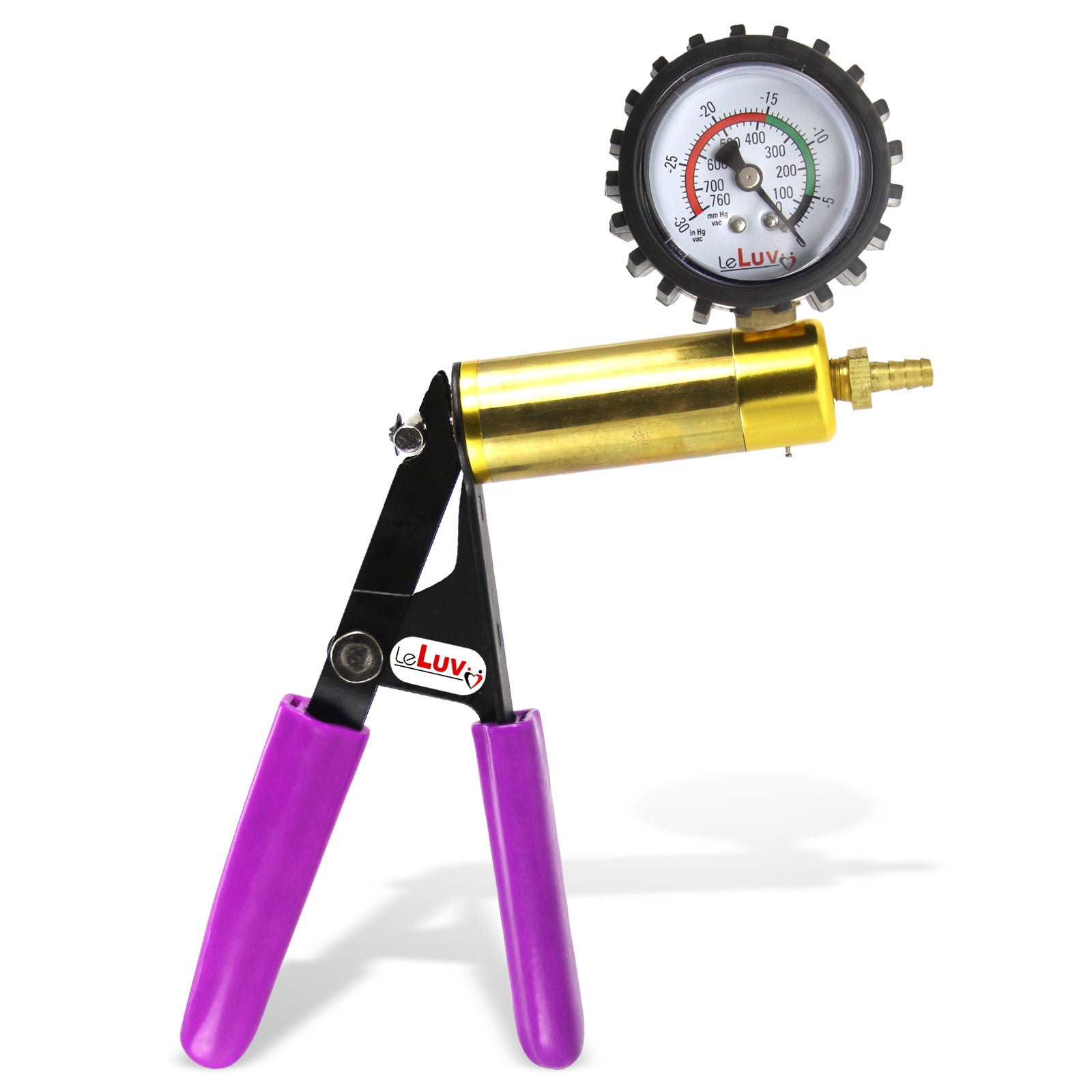 Ultima Brass Handle w/ Purple Rubber Grips - with Protected Gauge