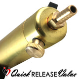 LeLuv® Silver Ultima Premium Penis Pump - Blue Silicone Grips & Hose with Wide Flange Cylinder