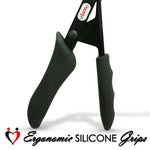 LeLuv® Ultima Penis Pump - Silver Handle with Blue Silicone Grips, Clear Hose - Thick-Walled Cylinder