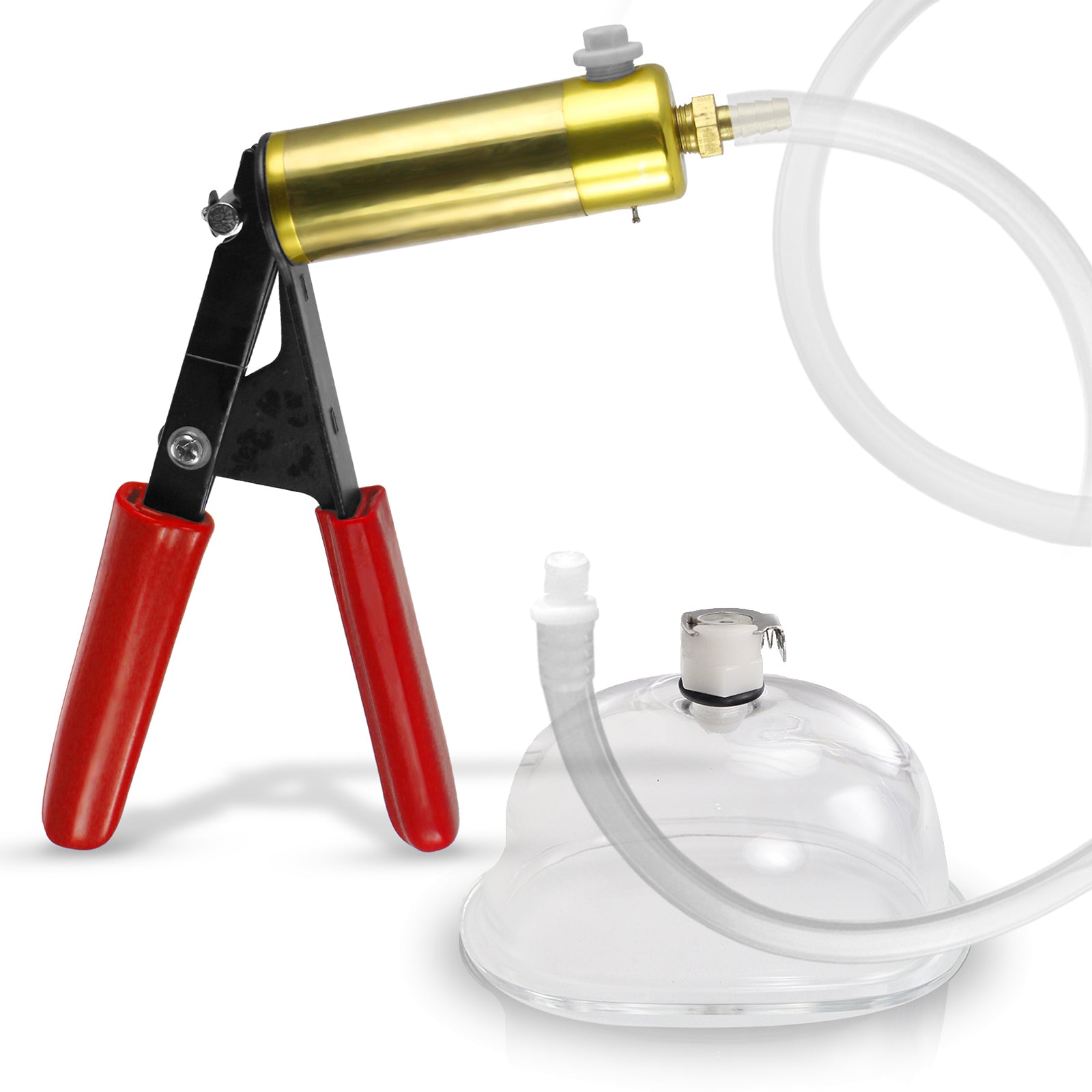 LeLuv ULTIMA Red Vagina Pump | Clear Hose