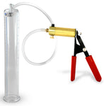 Ultima Red Rubber Grip, Clear Hose | Penis Pump + 12" x 1.75" Cylinder