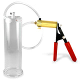 Ultima Red Rubber Grip, Clear Hose | Penis Pump + 9" x 2.875" Cylinder