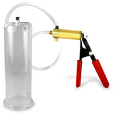 Ultima Red Rubber Grip, Clear Hose | Penis Pump + 9" x 3.00" Cylinder