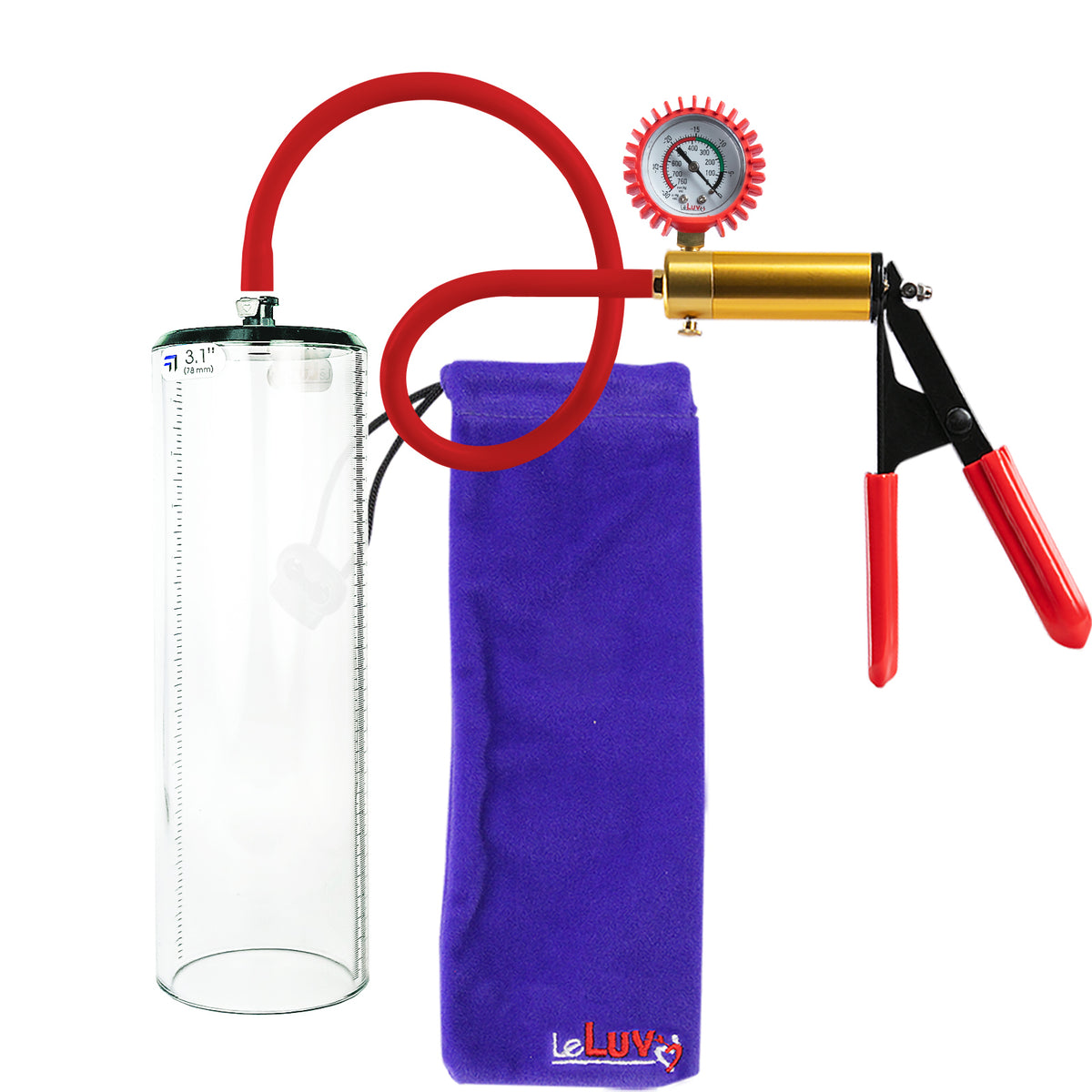 Red + Protected Gauge / 12" x 3.1"