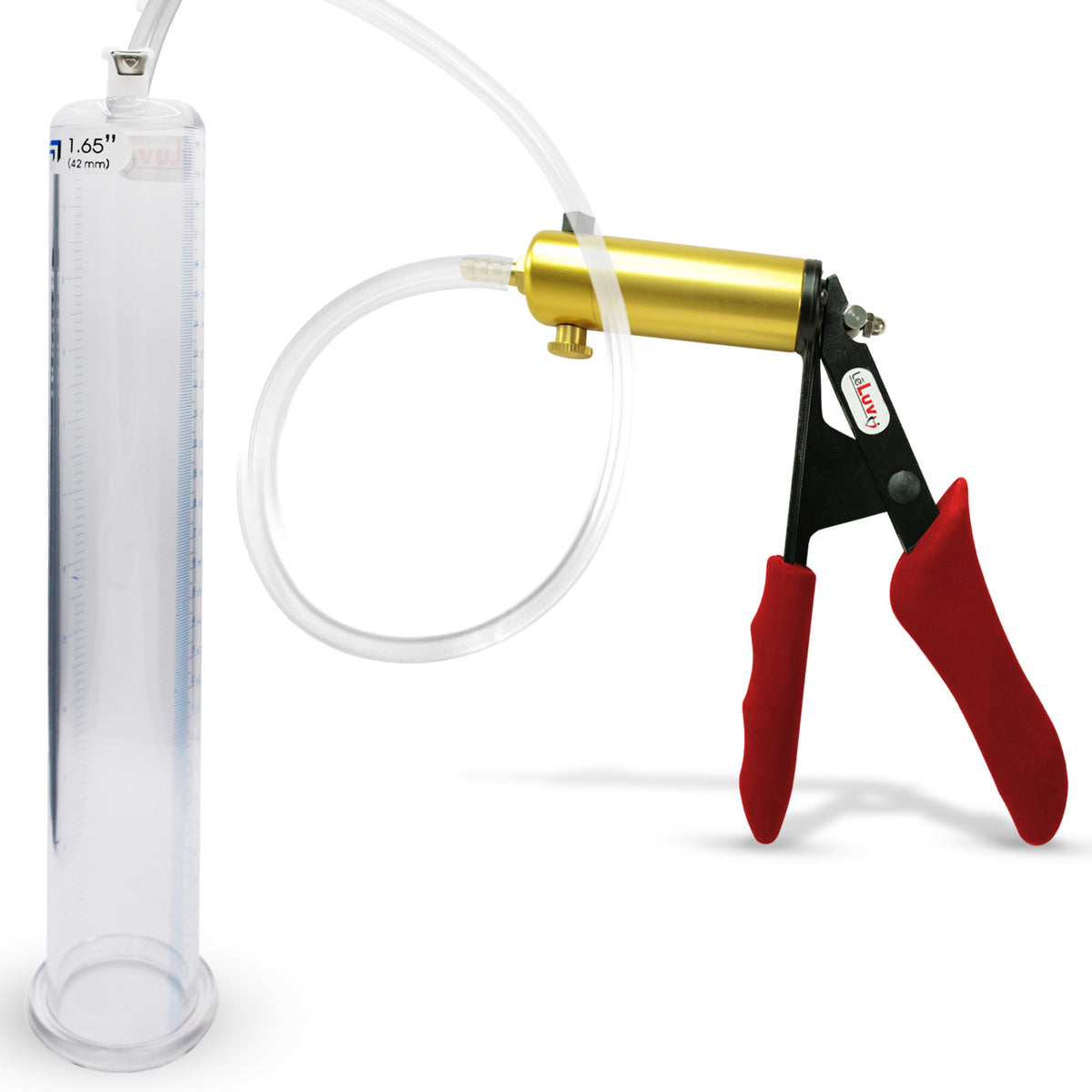 ULTIMA Red Penis Pump Silicone Grip | 12" x 1.65" Diameter Cylinder
