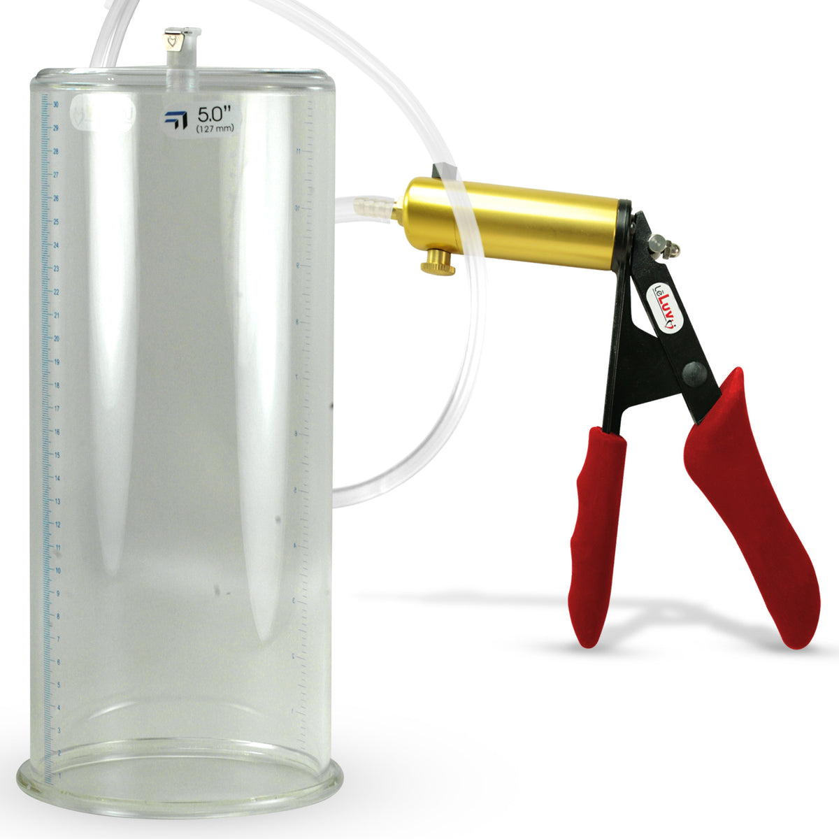 ULTIMA Red Penis Pump Silicone Grip | 12" x 5.00" Diameter Cylinder