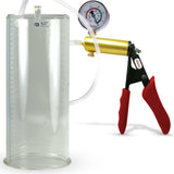ULTIMA Red Penis Pump Silicone Grip Gauge 12" x 5.00" Diameter Cylinder