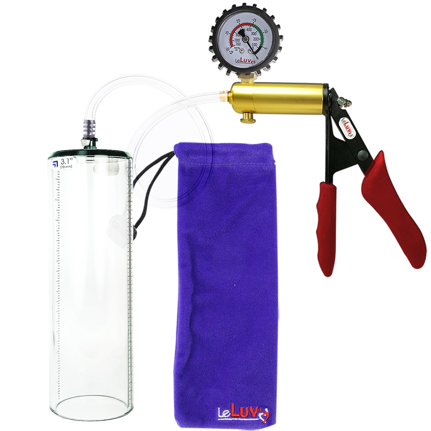 Red + Protected Gauge / 12" x 3.1"