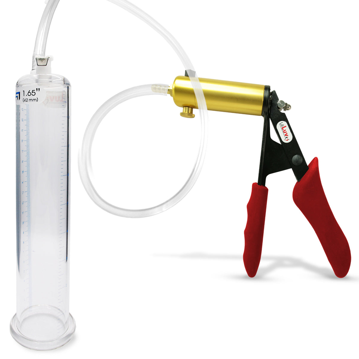 ULTIMA Red Penis Pump Silicone Grip | 9" x 1.65" Diameter Cylinder