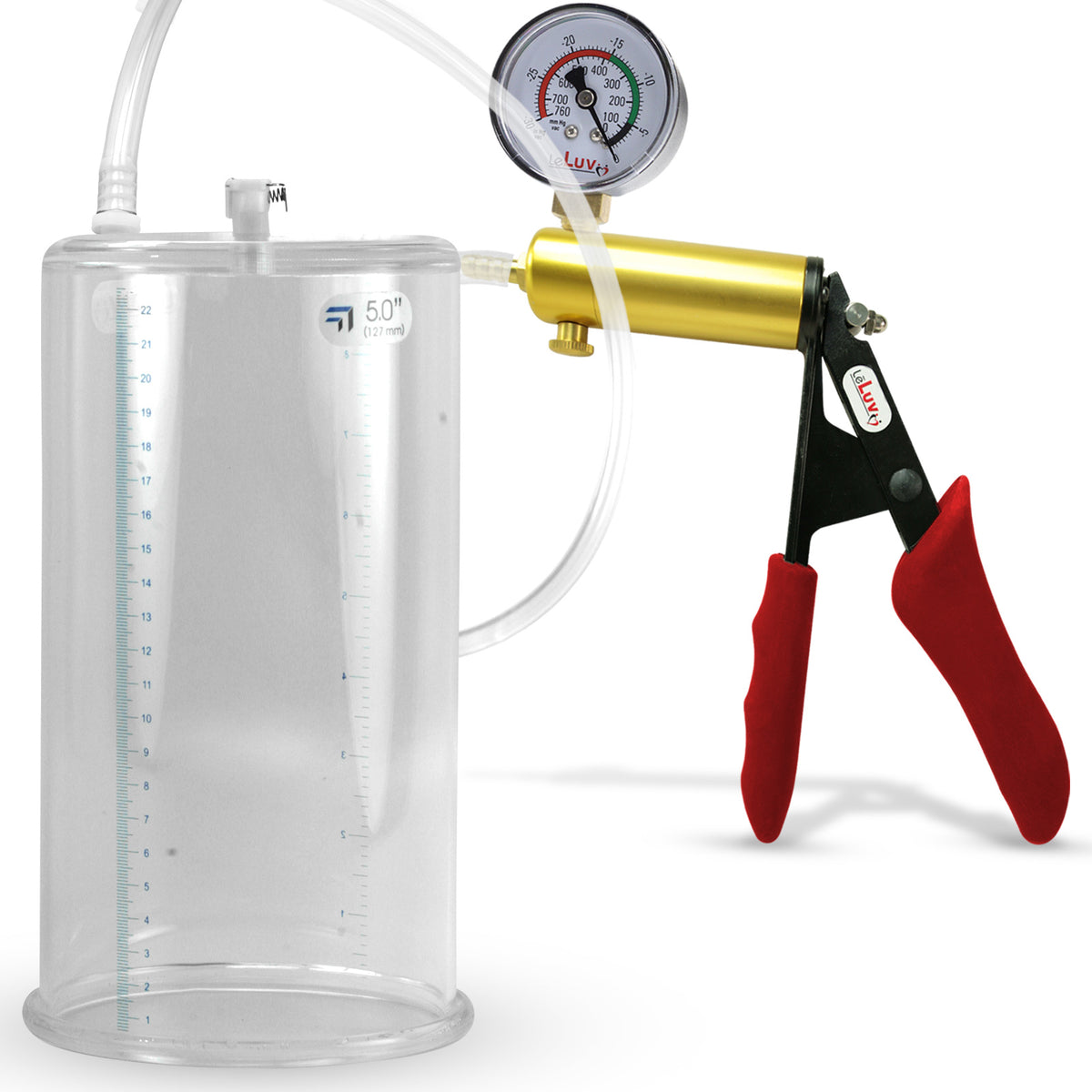 Pump ULTIMA Red Gauge 9" x 5.00" Diameter Cylinder