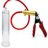 Ultima Red Penis Pump | Premium Grips & Hose | 9" Length - 1.65" Cylinder Diameter