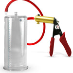 Ultima Red Penis Pump | Premium Grips & Hose | 9" Length - 4.10" Cylinder Diameter