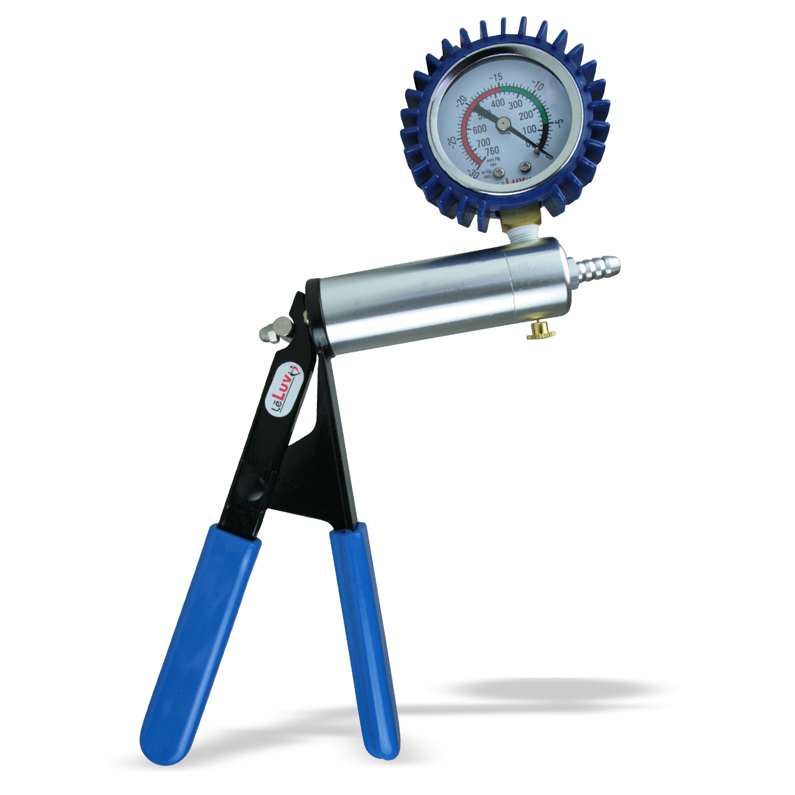 Silver + Blue Rubber / + Protected Gauge