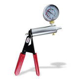 Ultima Silver Pump Handle w/ Red Grips - with Gauge