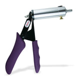 Ultima Silver Pump Handle w/ Purple Silicone Grips - No Gauge