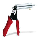 Ultima Silver Pump Handle w/ Red Silicone Grips - No Gauge
