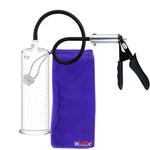 LeLuv Ultima Silver Black Penis Pump | Silicone Grip, Silicone Hose | 9" x 3.00" Cylinder