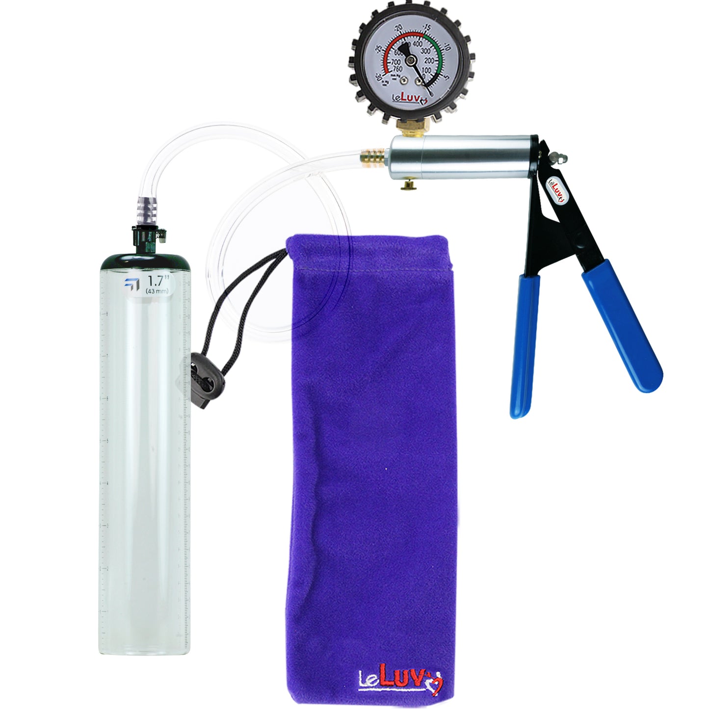 Silver & Blue + Protected Gauge / 9" x 1.7"