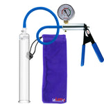 Ultima Blue Silicone Grip & Hose | Penis Pump + Gauge | 12" x 1.50" Cylinder