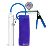 Ultima Blue Silicone Grip & Hose | Penis Pump + Gauge | 12" x 2.00" Cylinder