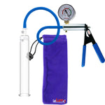 Ultima Blue Silicone Grip & Hose | Penis Pump + Gauge | 9" x 1.50" Cylinder