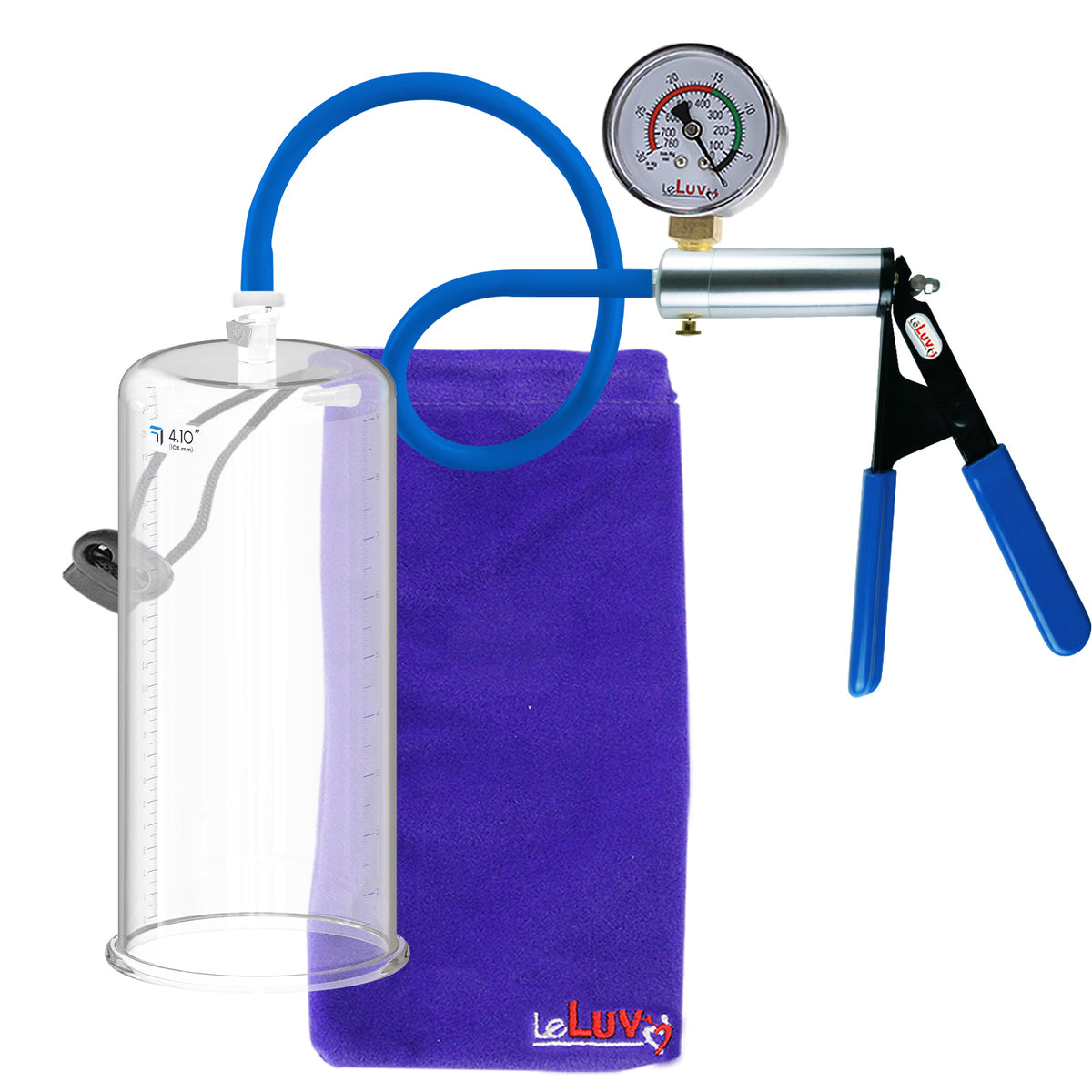 Vacuum Pump ULTIMA Blue Premium Hose with Gauge 9" x 4.10" Cylinder Diameter