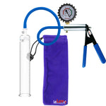 Ultima Blue Silicone Grip & Hose | Penis Pump + Protected Gauge | 9" x 1.35"