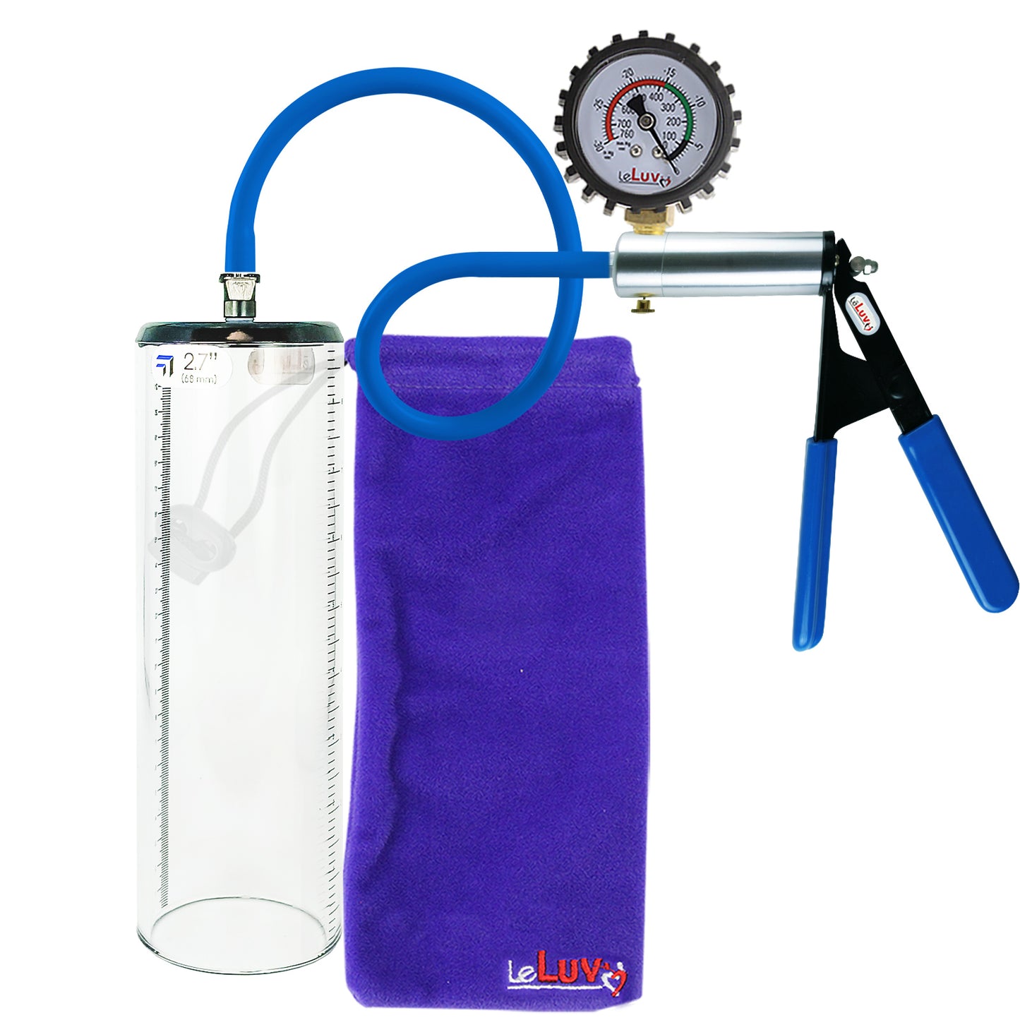 Silver & Blue + Protected Gauge / 9" x 2.7"