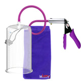 Ultima Silver Purple Penis Pump | Silicone Grip, Silicone Hose | 12" Length - 5.00" Cylinder Diameter